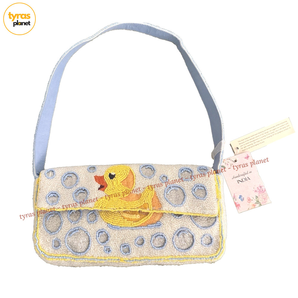 Rare TikTok Rubber Duck Beaded Bag – Handmade India